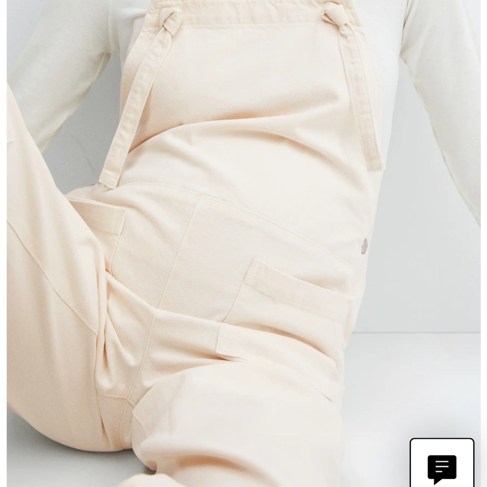 MANGO Denim Maternity Overalls
